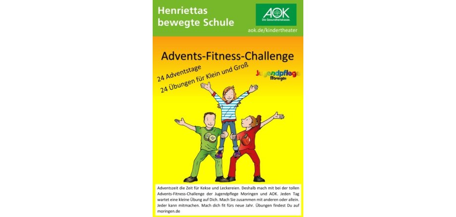 Ein Plakat mit drei Jugendlichen