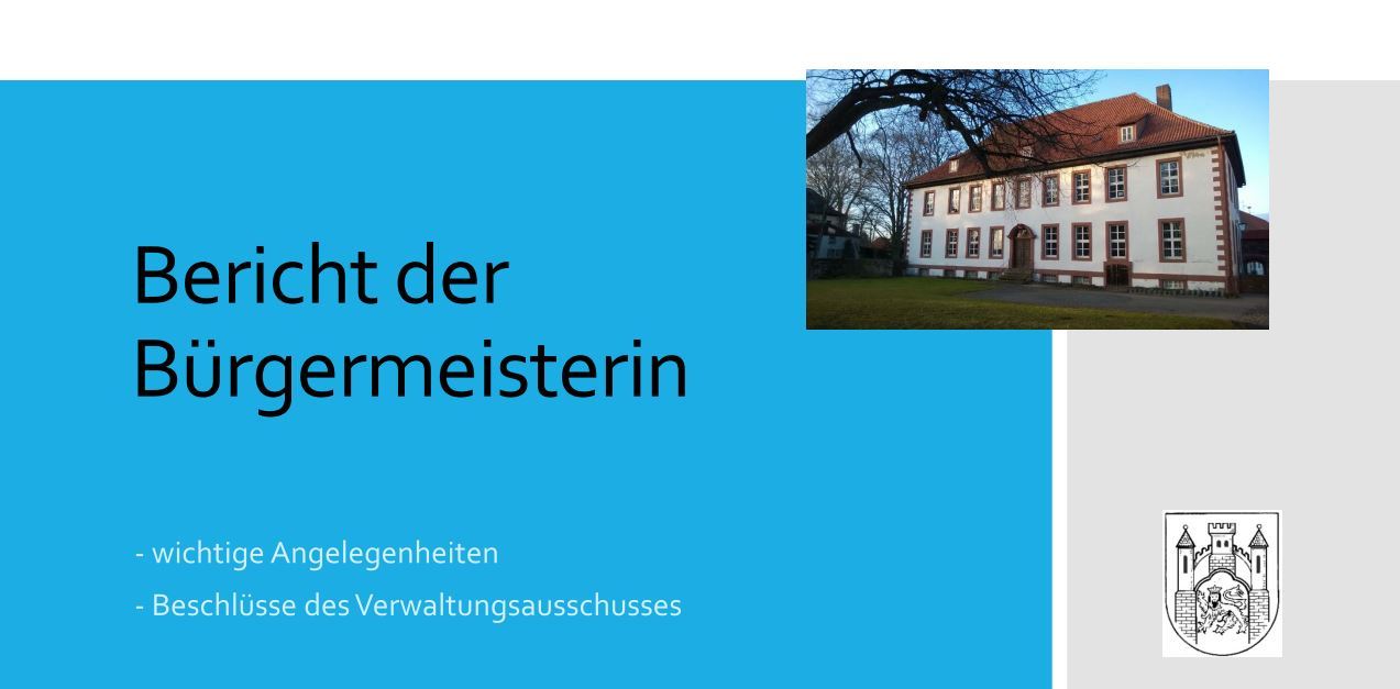 Hier sehen Sie das Deckblatt der Präsentation