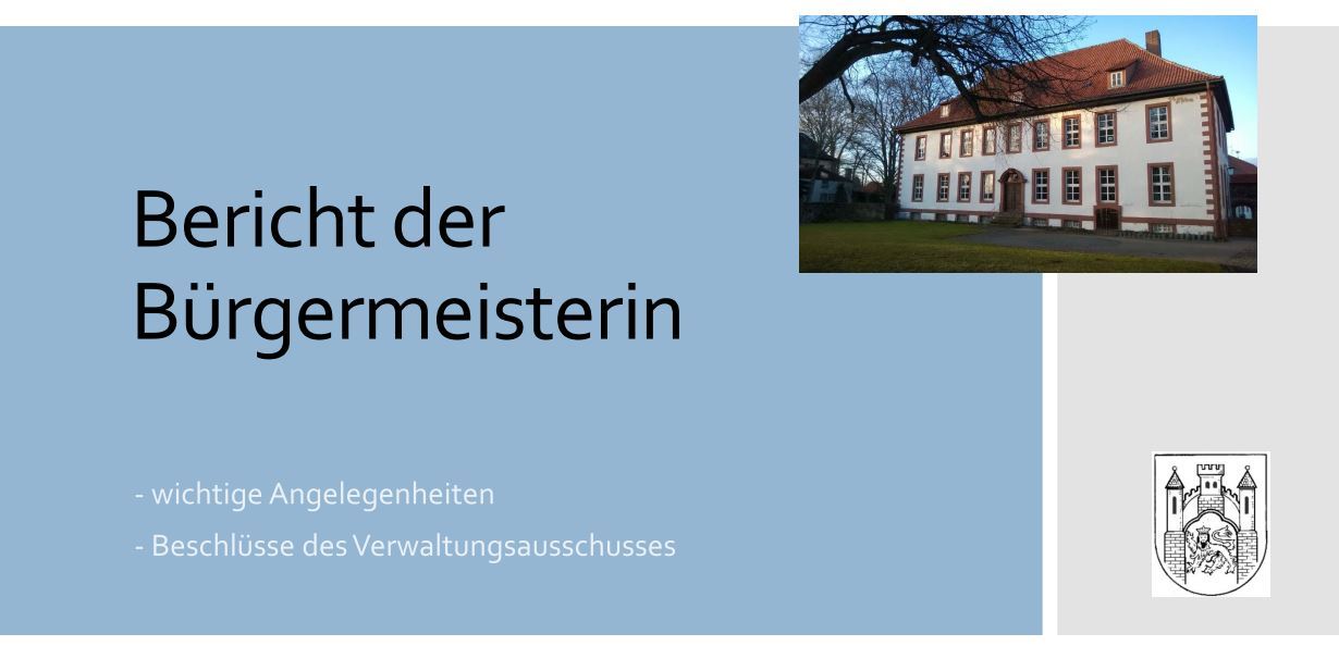 Hier sehen Sie das Deckblatt der Präsentation