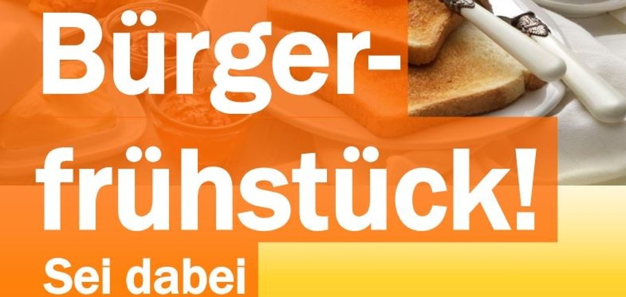 Plakat Bürgerfrühstück