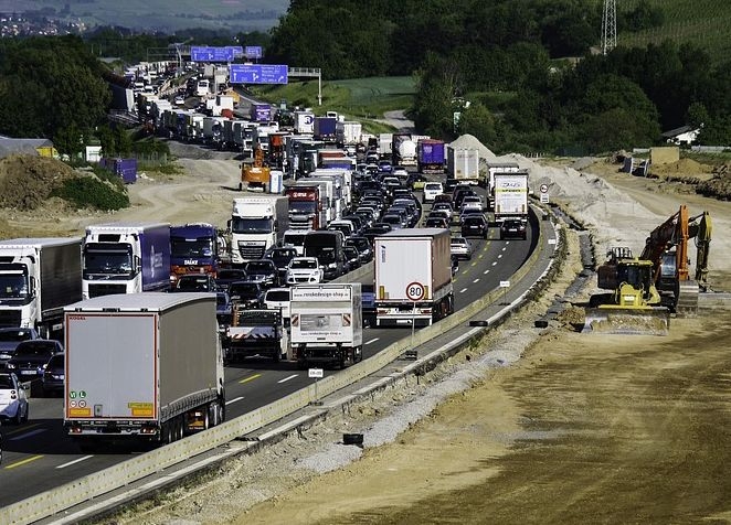 Stau auf der A7