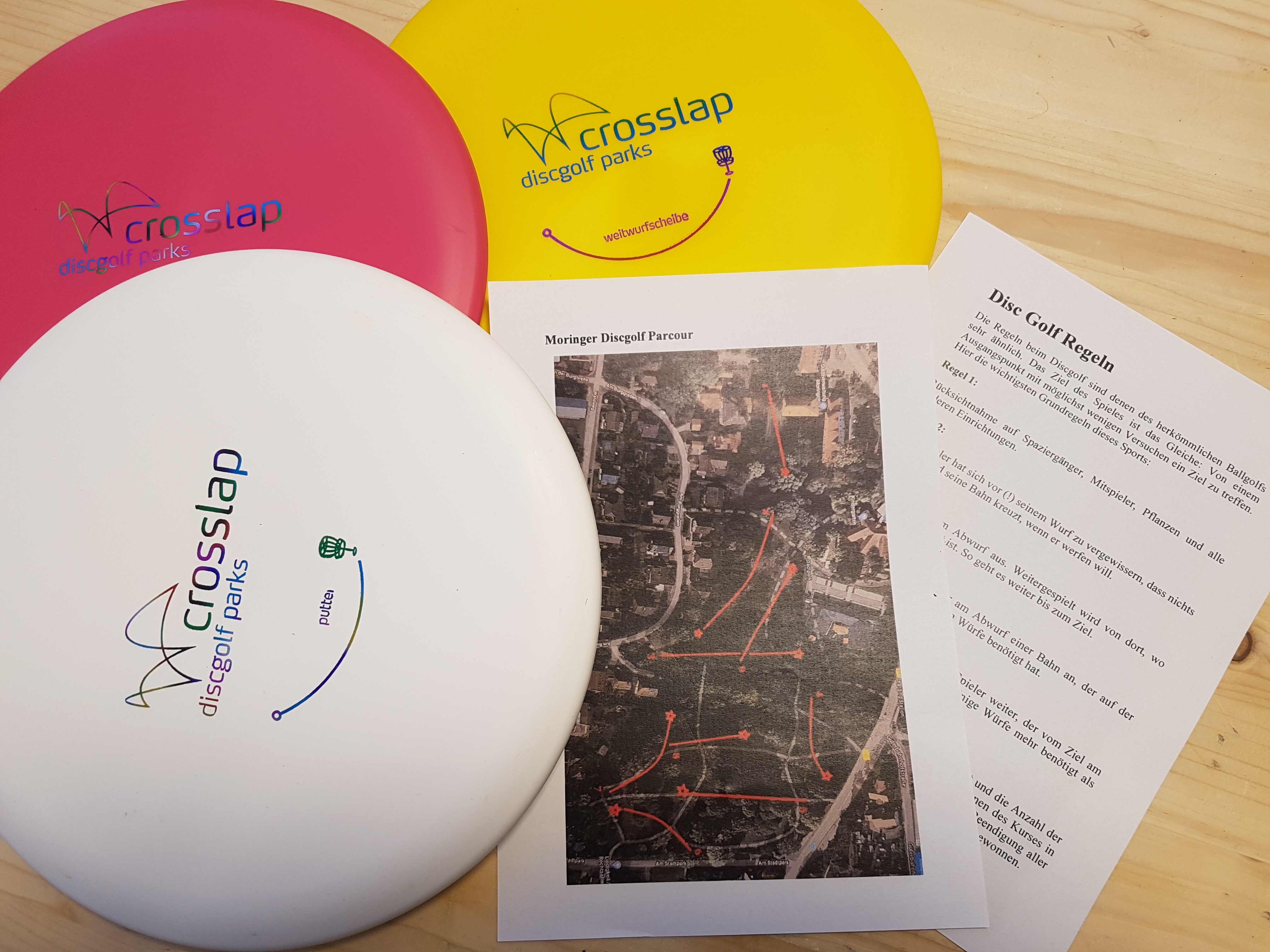 hier sehen Sie ein Bild der Disc-Golf Scheiben