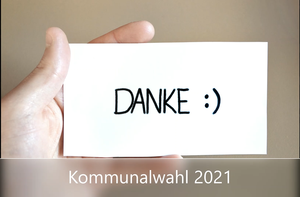 hier ist ein Schild mit der Aufschrift Danke zu sehen