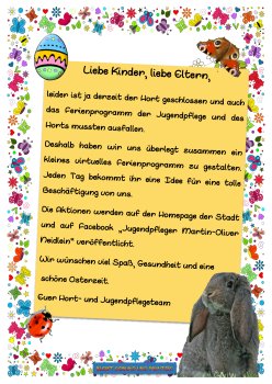Plakat visuelles Ferienprogramm