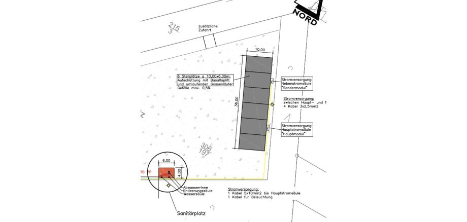 Bauzeichnung vom Womo Fredelsloh
