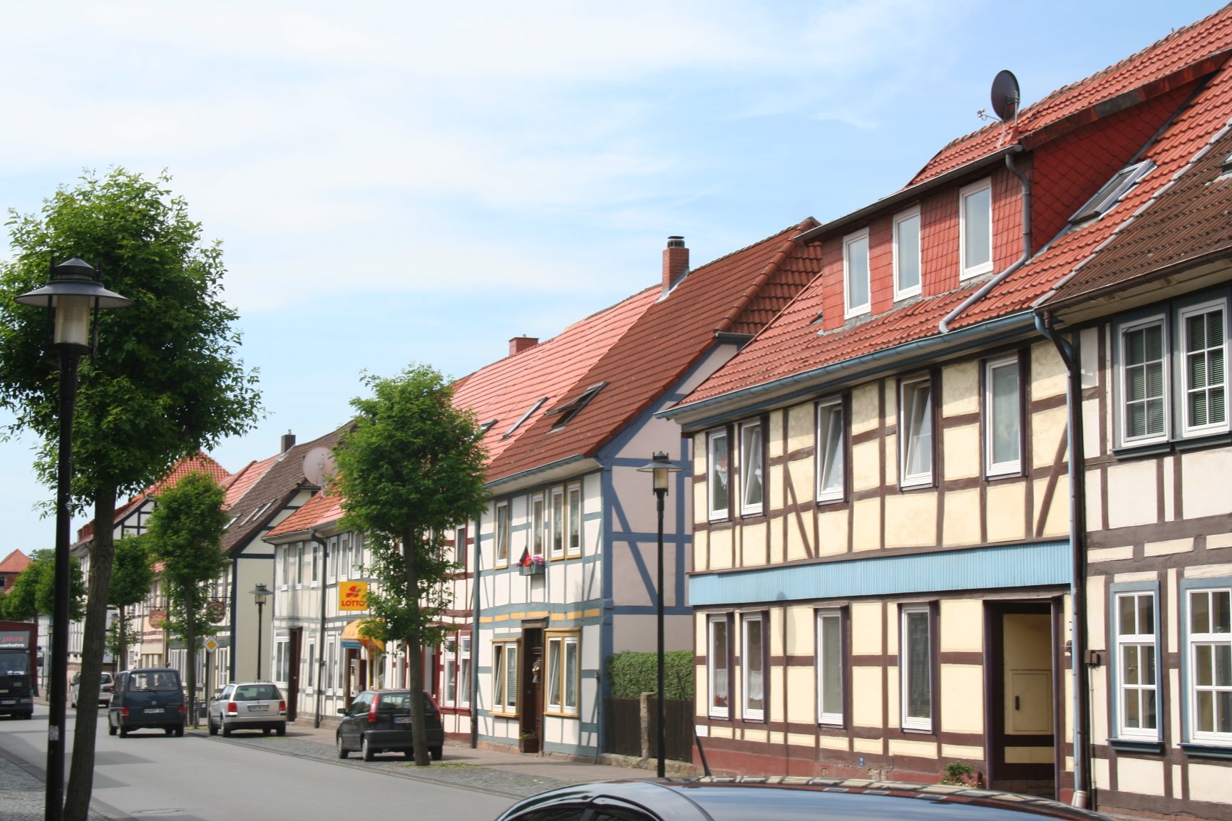 Lange Straße in Moringen Ein Bild von der Hauptstraße in Moringen