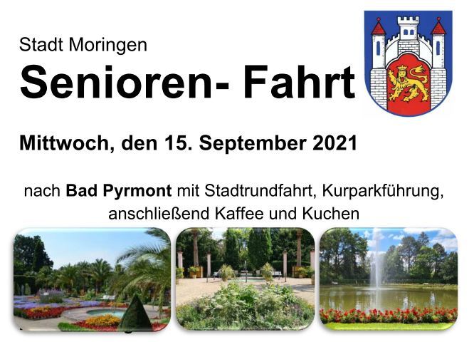 Ein Werbeplakat der Seniorenfahrt