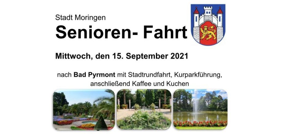 Ein Werbeplakat der Seniorenfahrt
