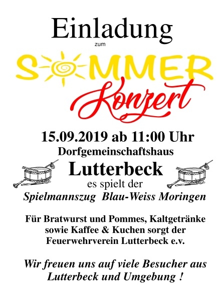 Plakat Sommerkonzert