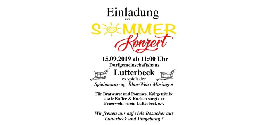 Plakat Sommerkonzert