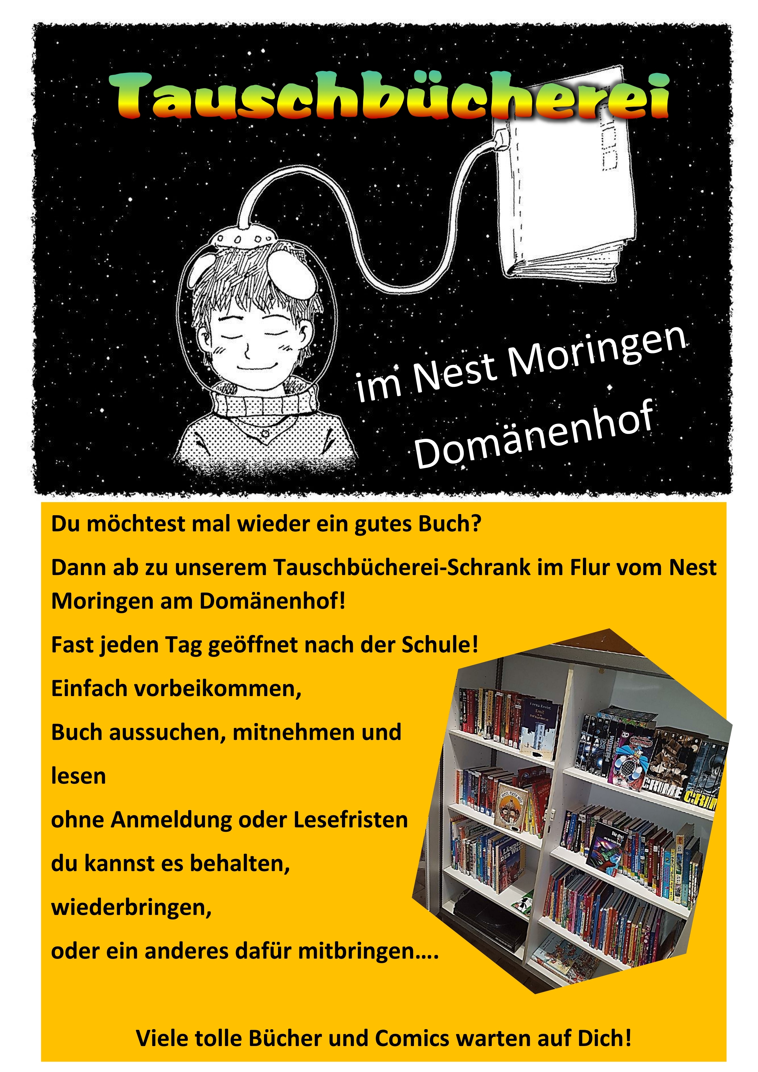 Plakat Tauschbücherei