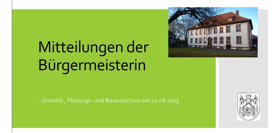Hier sehen Sie das Deckblatt der Präsentation 