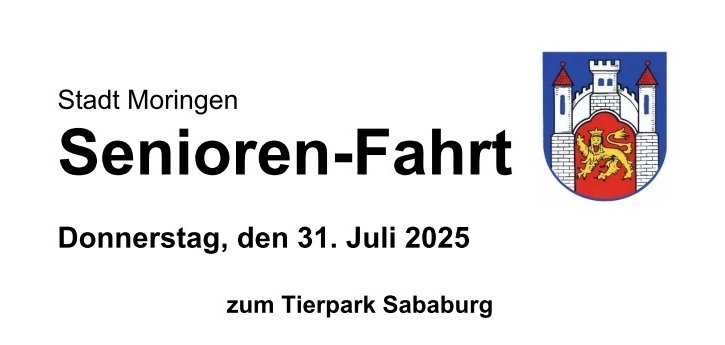 Hinweistext zur Seniorenfahrt