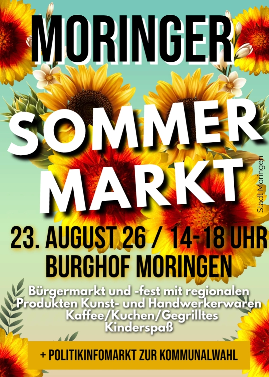 Plakat Moringer Sommermarkt