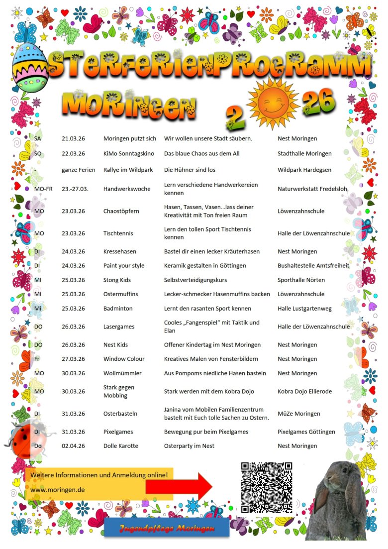 Das Osterferienprogramm als Bild-Datei