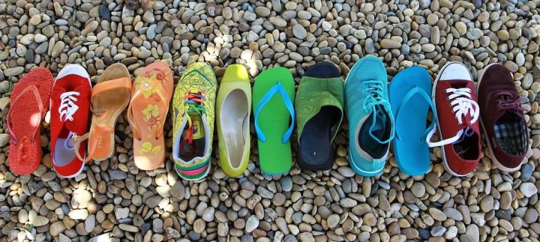 Bild von bunten Schuhen hier sehen Sie ein Bild von bunten Schuhen