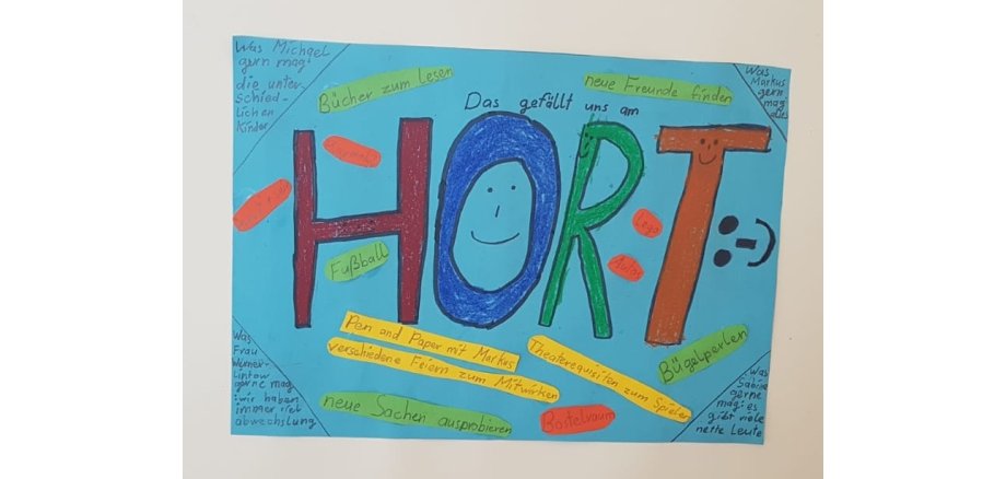 Ein gebasteltes Bild des Hortes