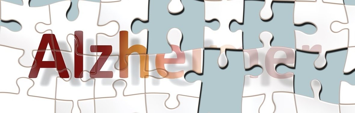 Puzzle mit der Beschriftung Alzheimer
