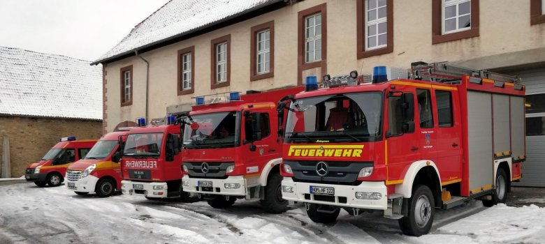 hier sind die Feuerwehrfahrzeuge der Ortsfeuerwehr Moringen abgebildet