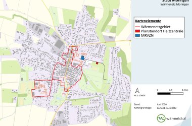 Hier sehen Sie das Wärmenetzgebiet