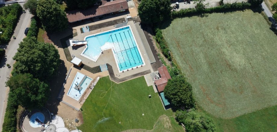 Luftbild Freibad